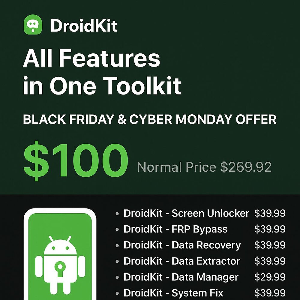 DroidKit Full Toolkit 1-Year Subscription | All Features Included | Android Unlo